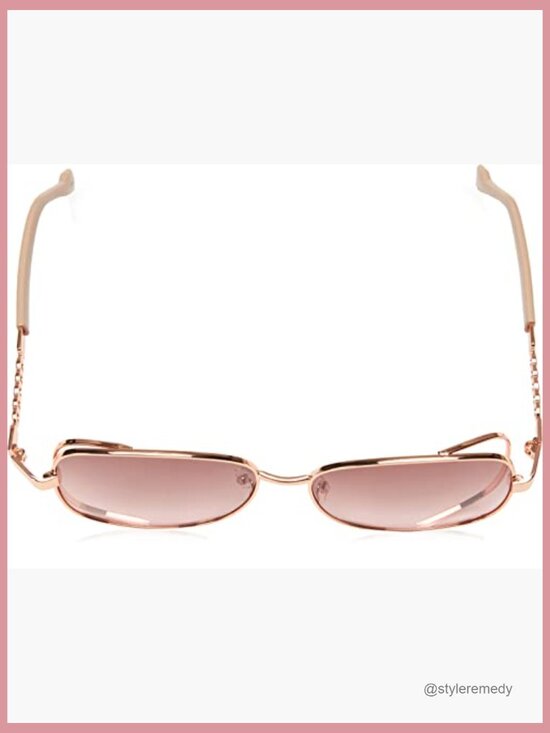 Metal Frame Oversized Square Sunglasses with UV400 Protection main image 5